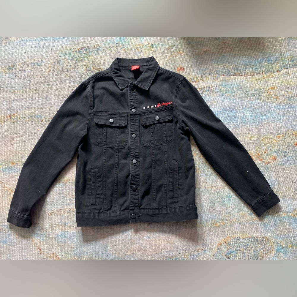 Zaful x Spiderman Black Denim Jacket